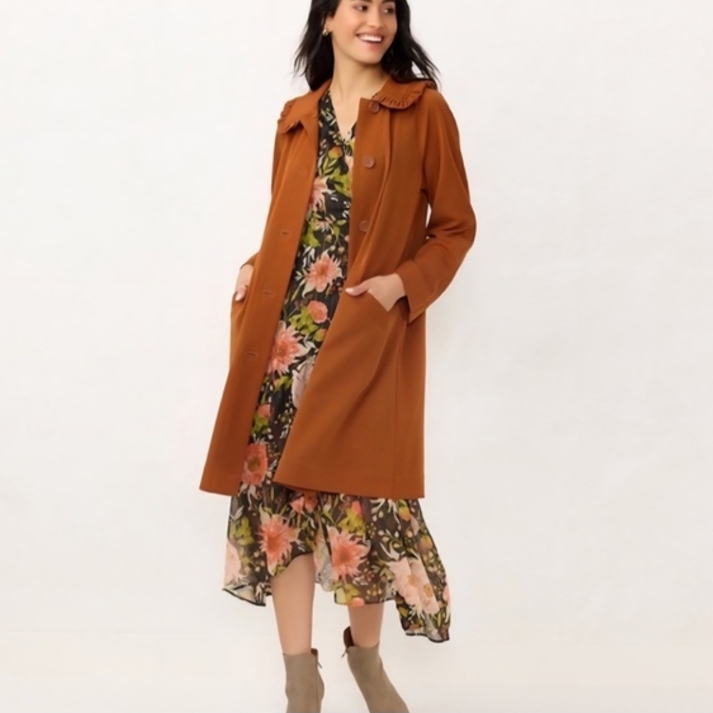 LC Lauren Conrad Brown Coat